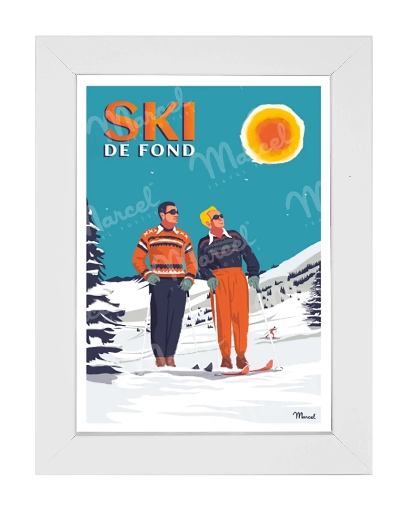 Carte Postale "Ski de Fond"