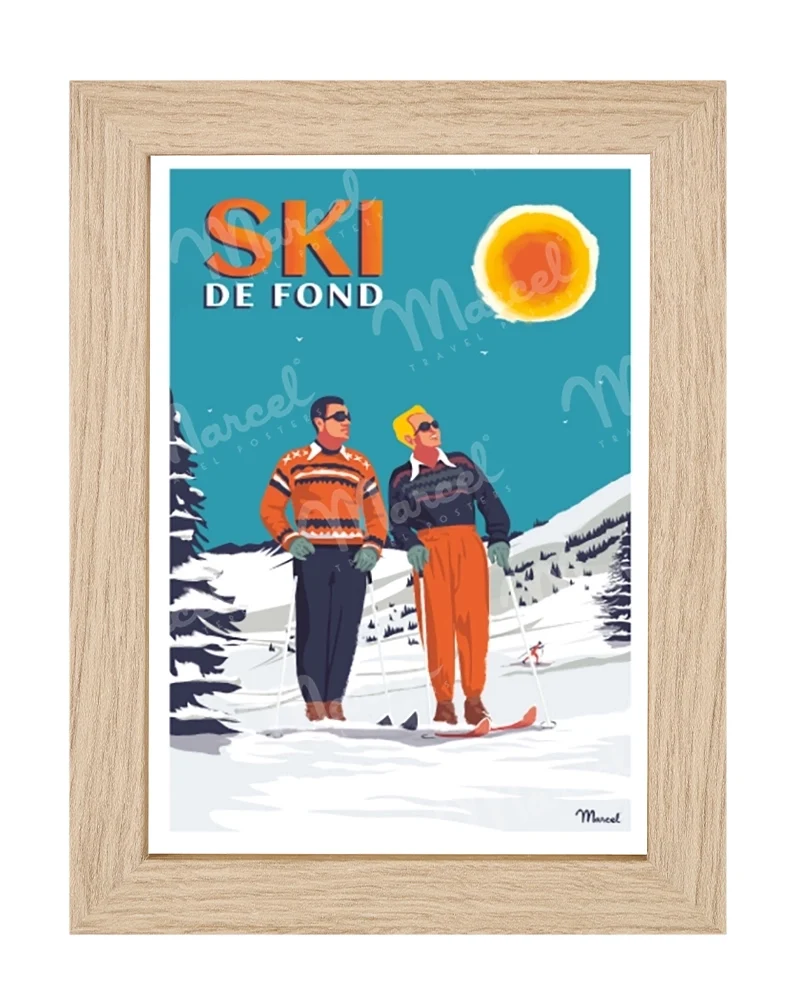 Carte Postale "Ski de Fond"
