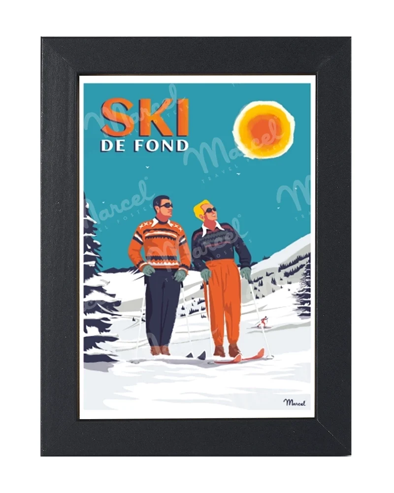 Carte Postale "Ski de Fond"