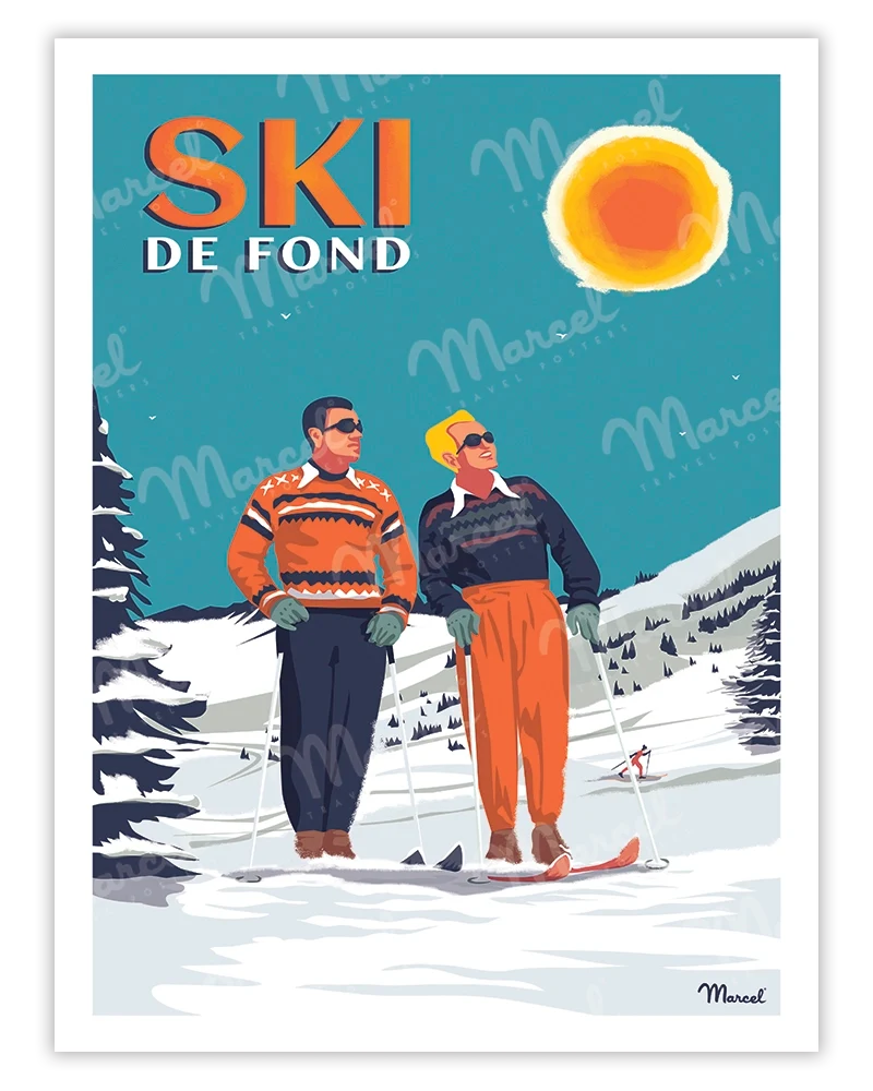 Affiche "Ski de Fond"