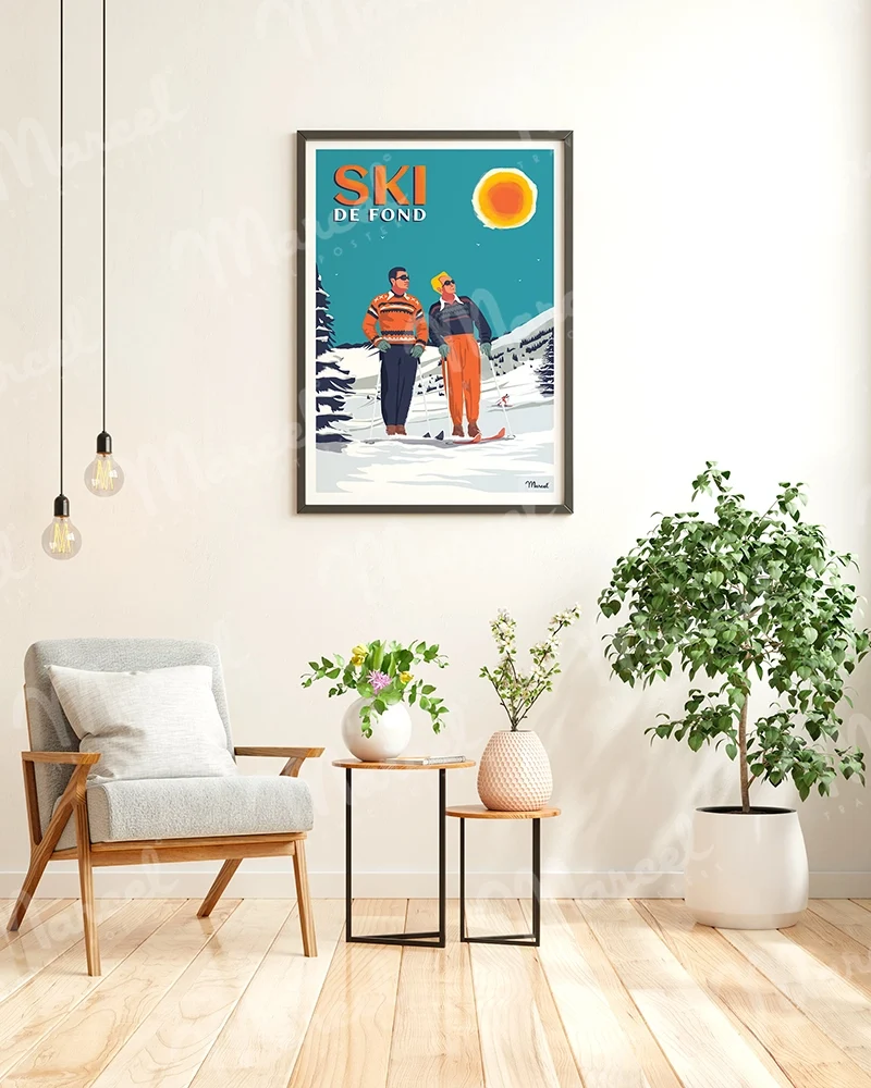 Affiche "Ski de Fond"