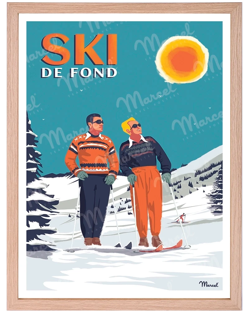 Affiche "Ski de Fond"