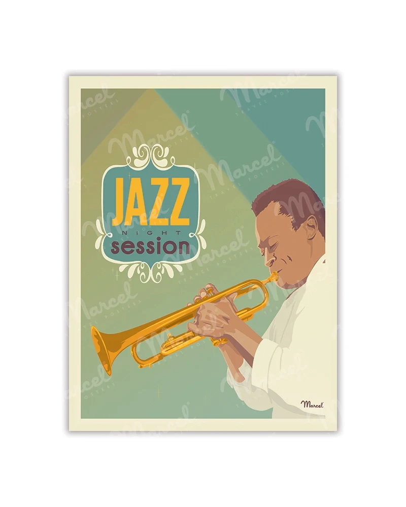 Carte Postale "Jazz Night Session"