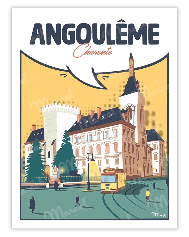 Affiche ANGOULÊME "Charente"