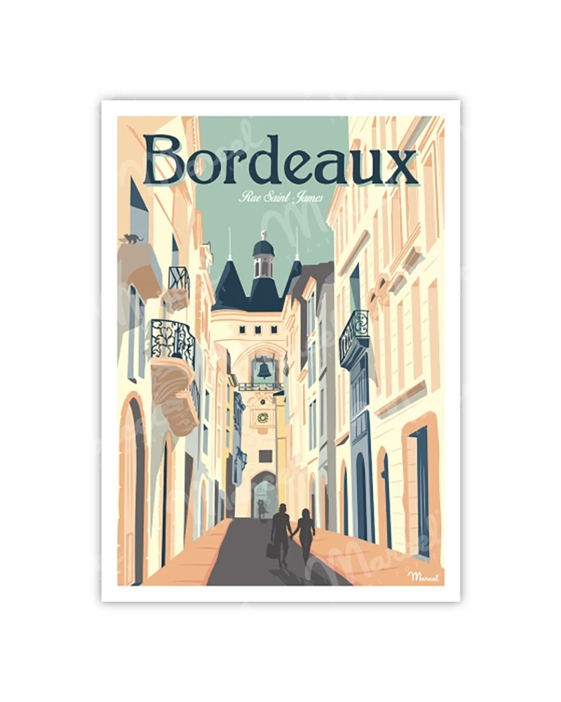 Carte Postale BORDEAUX "Rue Saint-James"