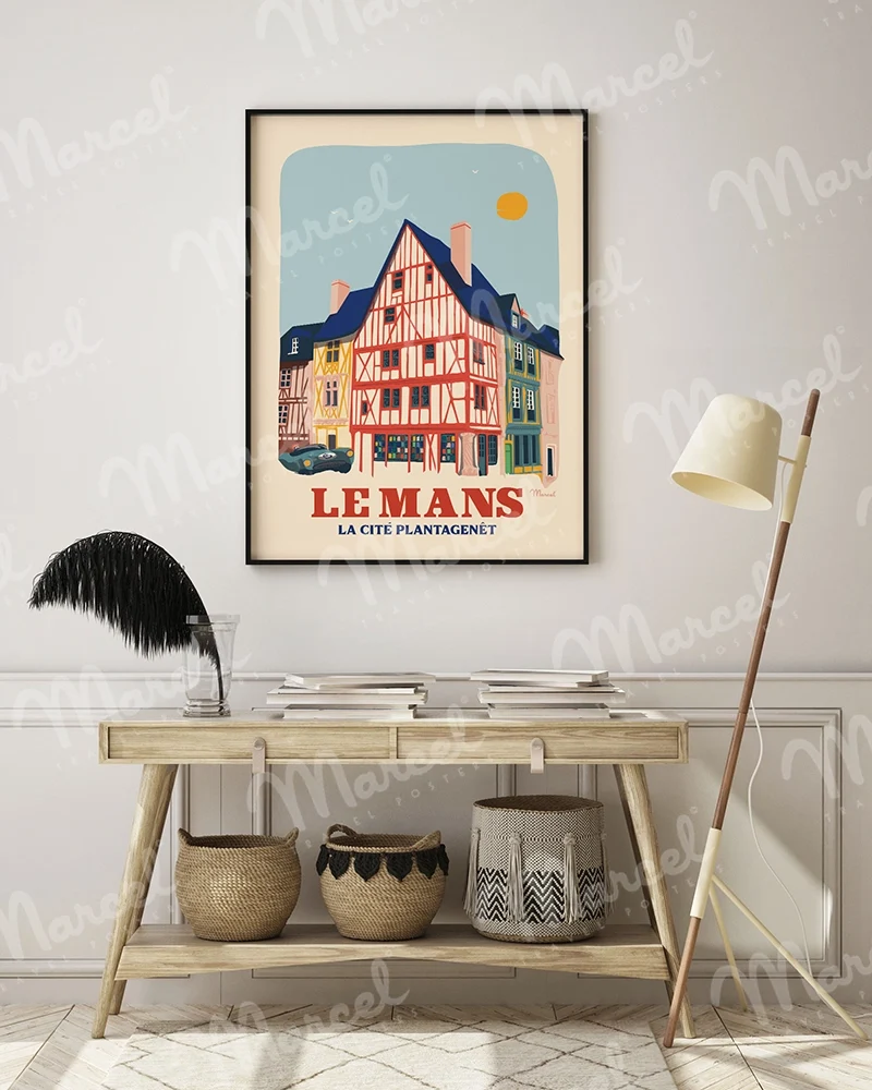 Affiche LE MANS "Cité Plantagenêt"
