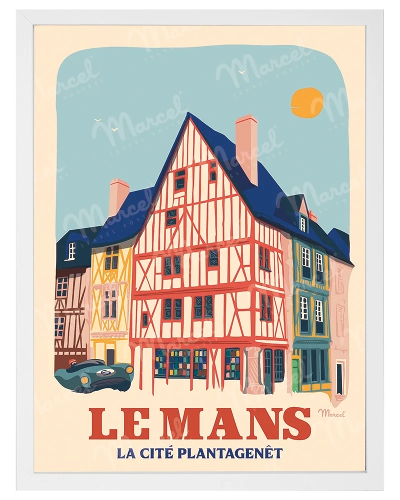Affiche LE MANS "Cité Plantagenêt"