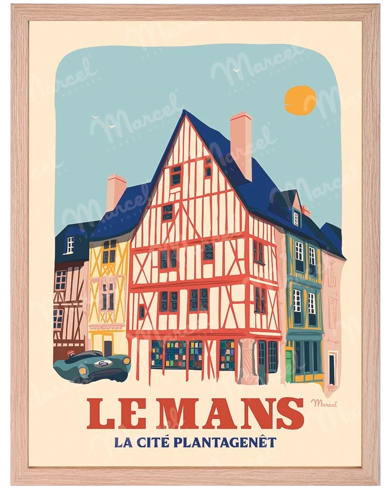 Affiche LE MANS "Cité Plantagenêt"