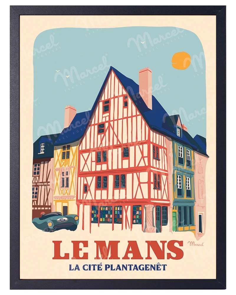 Affiche LE MANS "Cité Plantagenêt"