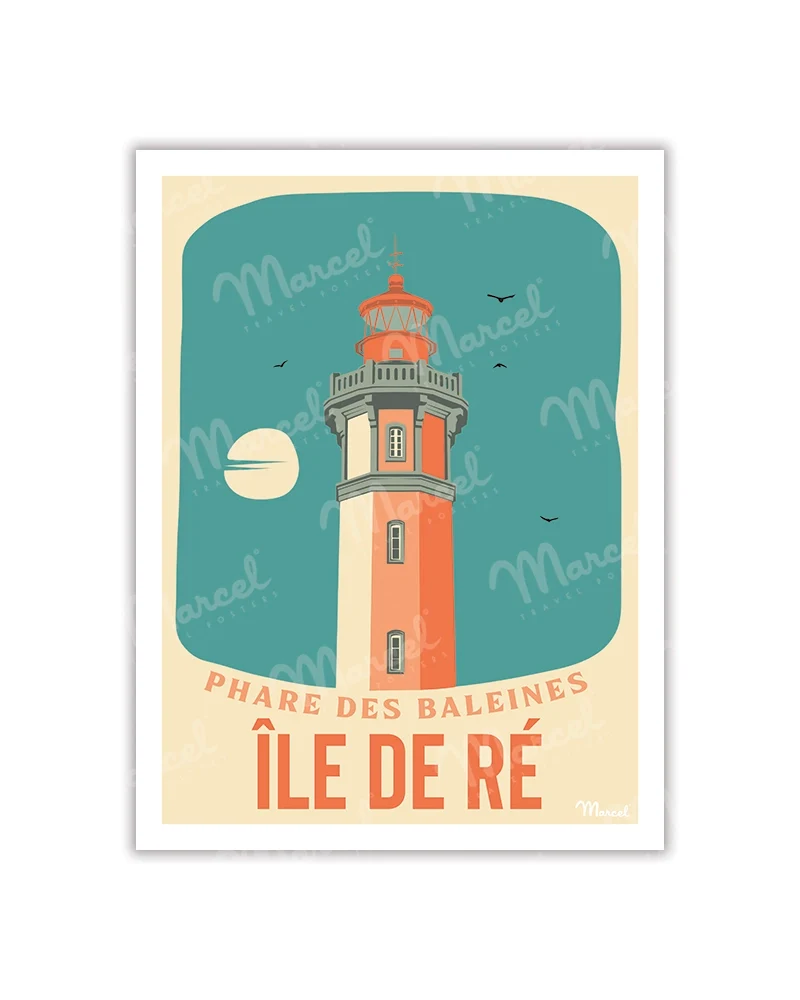 Carte Postale ÎLE DE RÉ "Phare des Baleines"