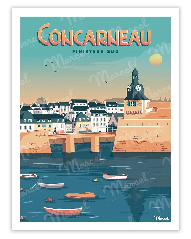 Affiche CONCARNEAU "Finistère Sud"