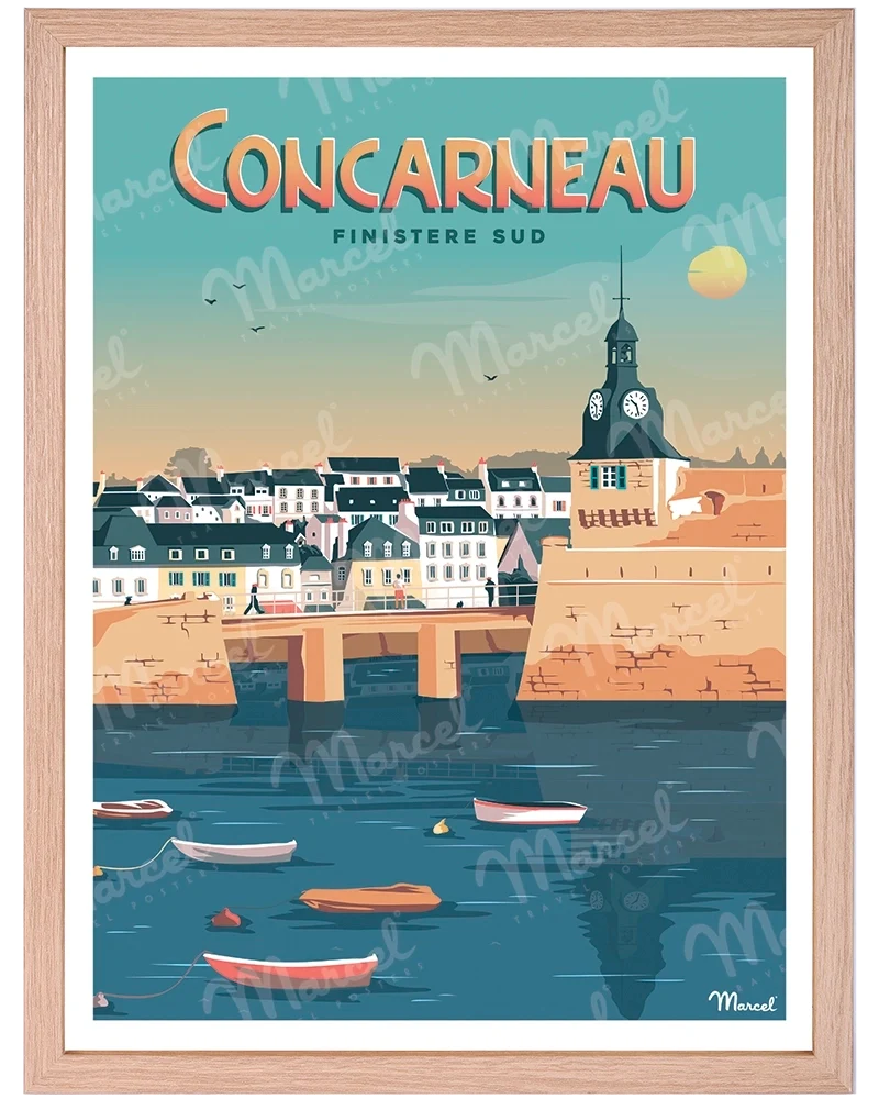 Affiche CONCARNEAU "Finistère Sud"
