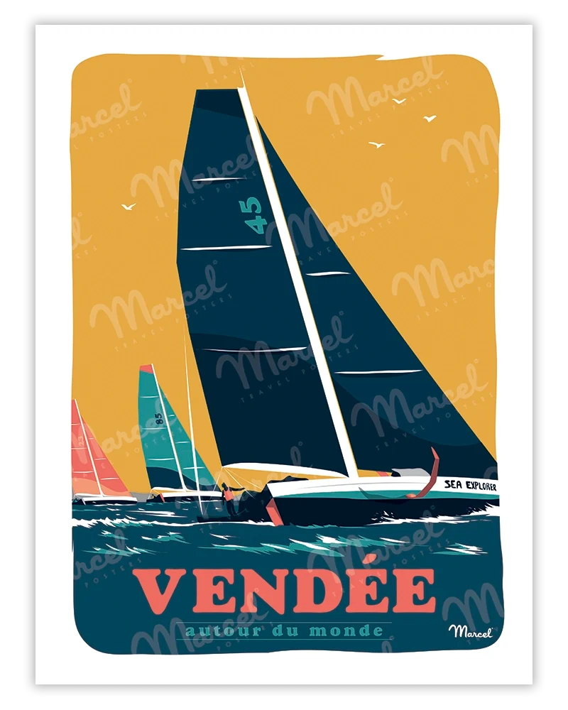 Affiche VENDÉE "Autour du Monde"