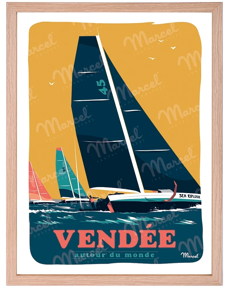 Affiche VENDÉE "Autour du Monde"