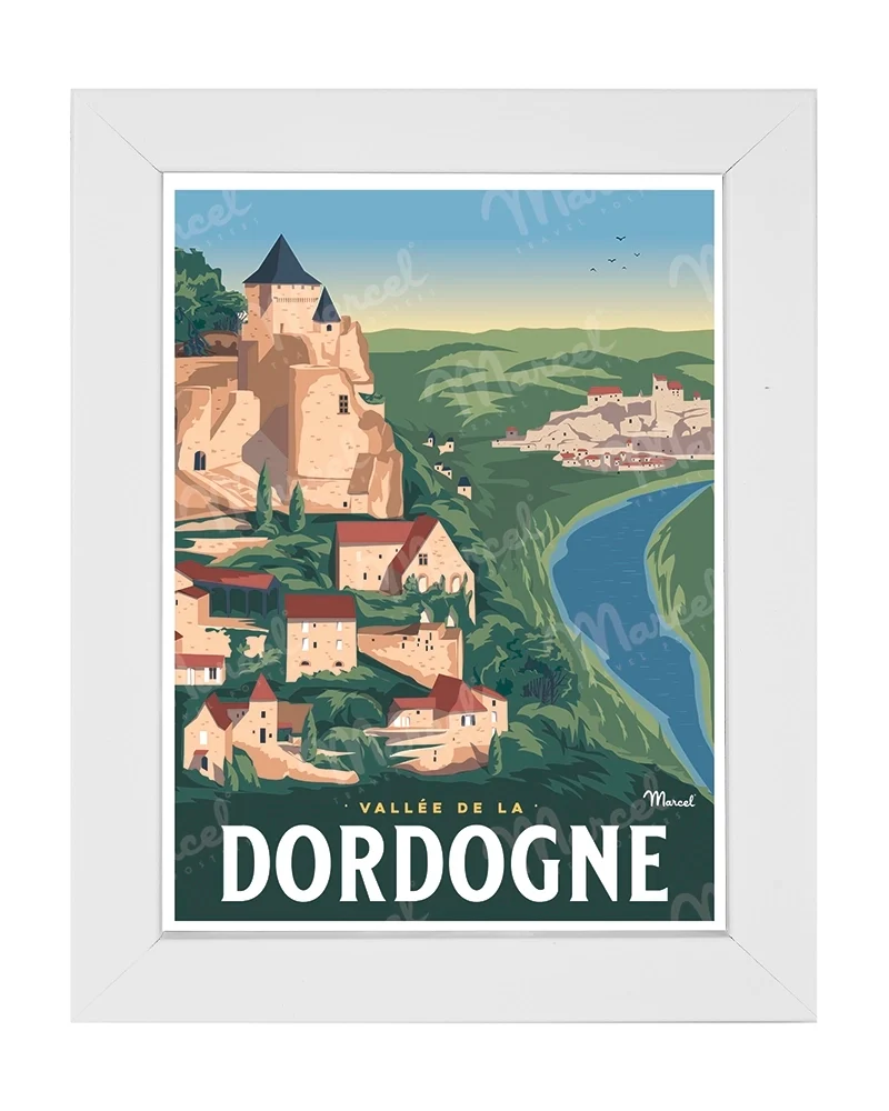 Carte Postale LA VALLÉE DE LA DORDOGNE