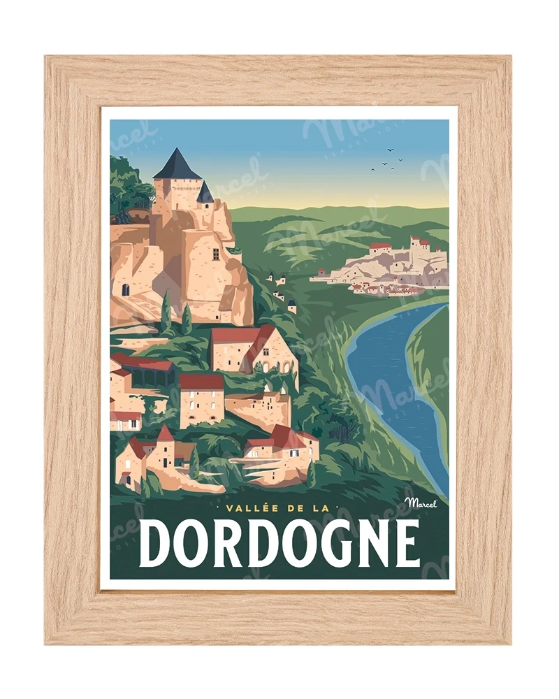 Carte Postale LA VALLÉE DE LA DORDOGNE
