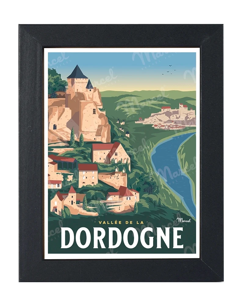Carte Postale LA VALLÉE DE LA DORDOGNE