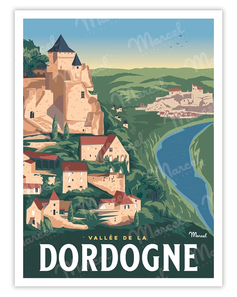 Affiche VALLÉE DE LA DORDOGNE