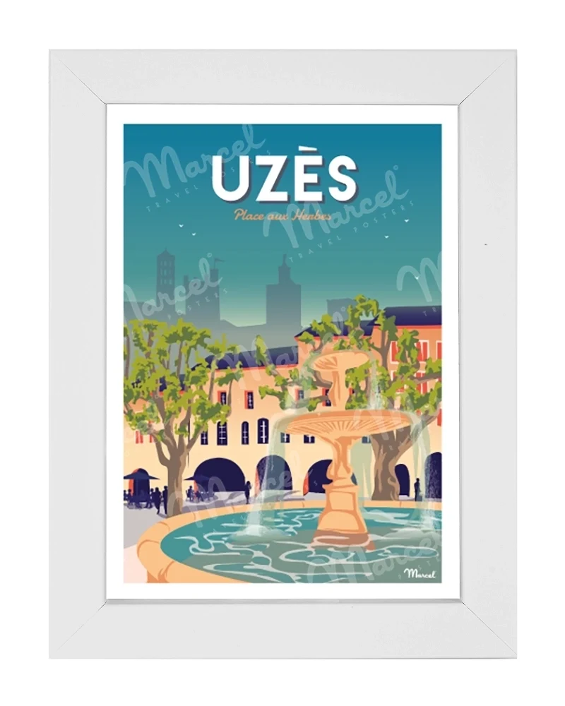 Carte Postale UZÈS "Place aux herbes"