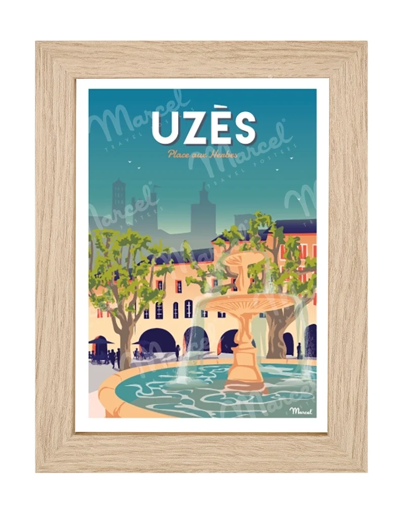 Carte Postale UZÈS "Place aux herbes"