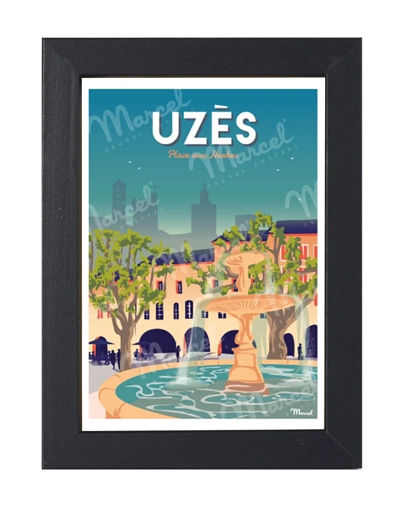 Carte Postale UZÈS "Place aux herbes"