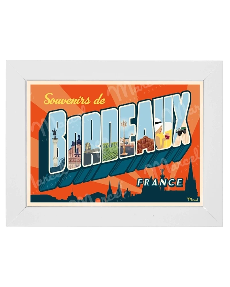 Carte Postale BORDEAUX "Greetings from"