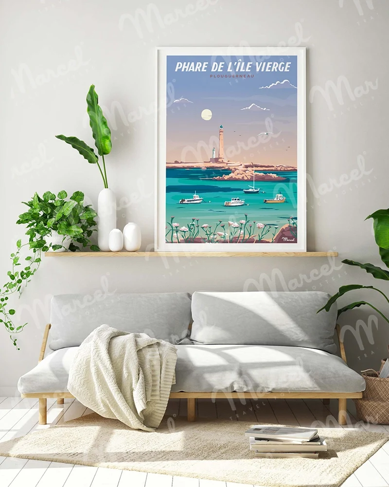 Affiche ÎLE VIERGE "Le Phare"