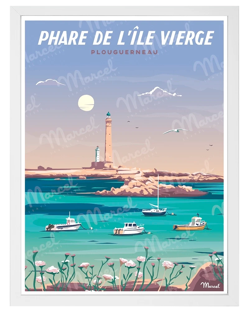 Affiche ÎLE VIERGE "Le Phare"
