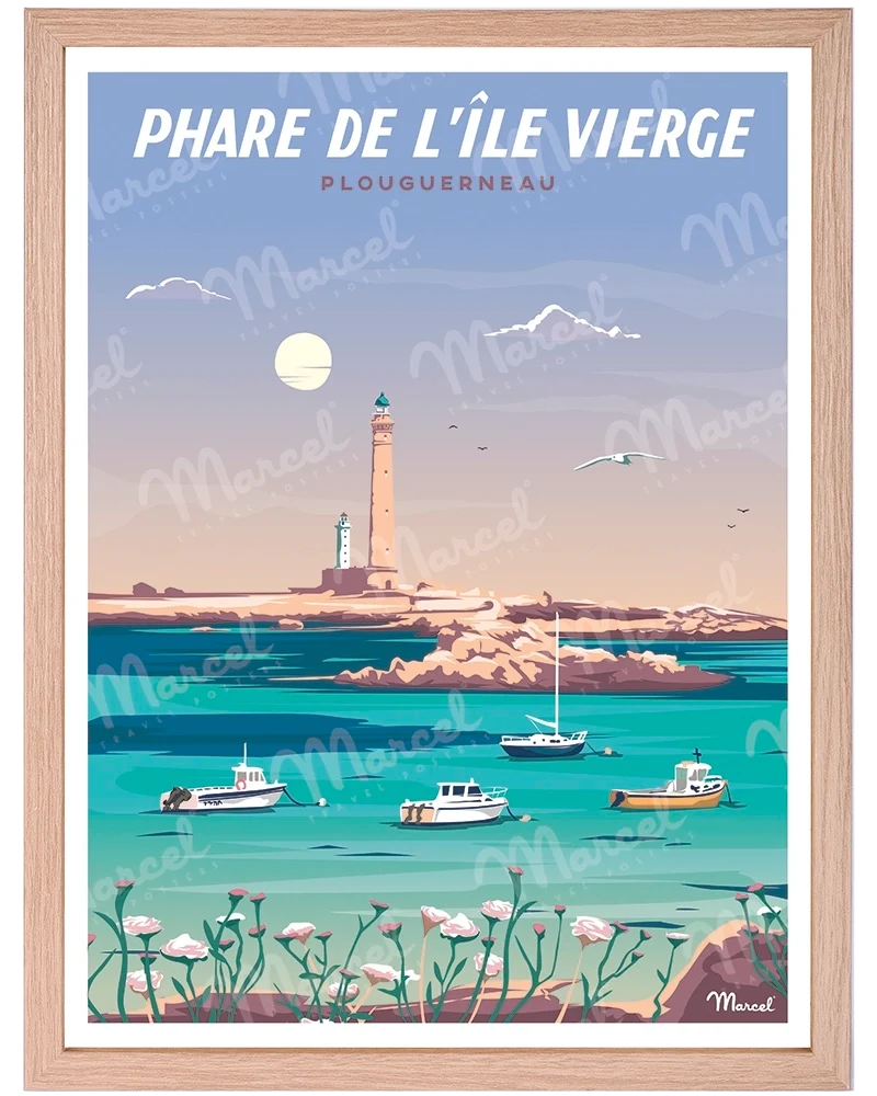 Affiche ÎLE VIERGE "Le Phare"