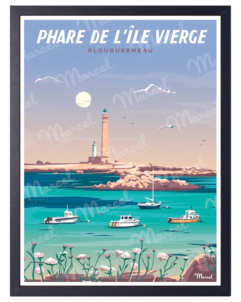 Affiche ÎLE VIERGE "Le Phare"