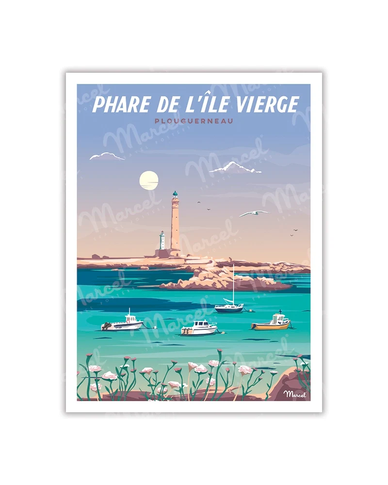 Carte Postale ÎLE VIERGE "Le Phare"