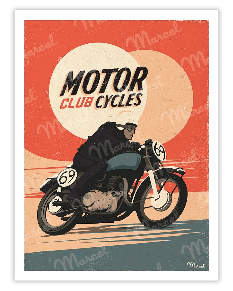 Affiche "Motorcycles"