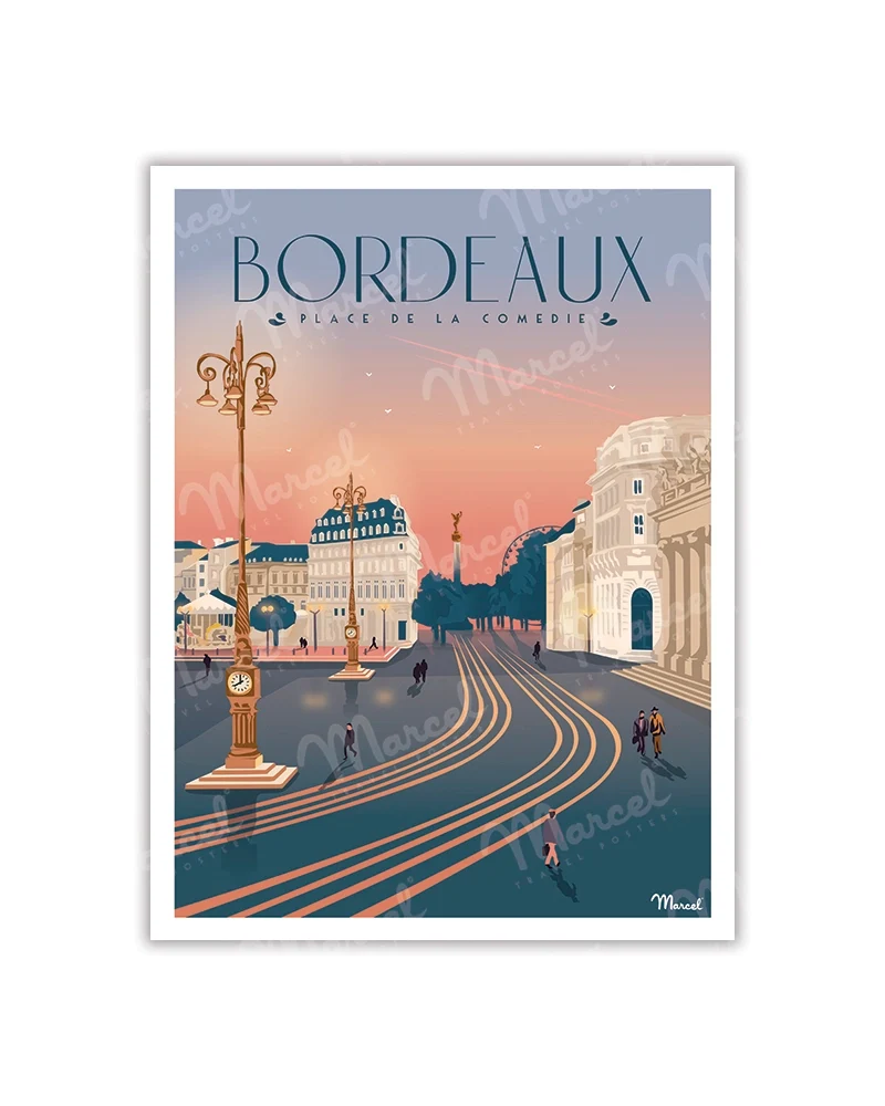 Carte Postale BORDEAUX "Place de la Comédie"