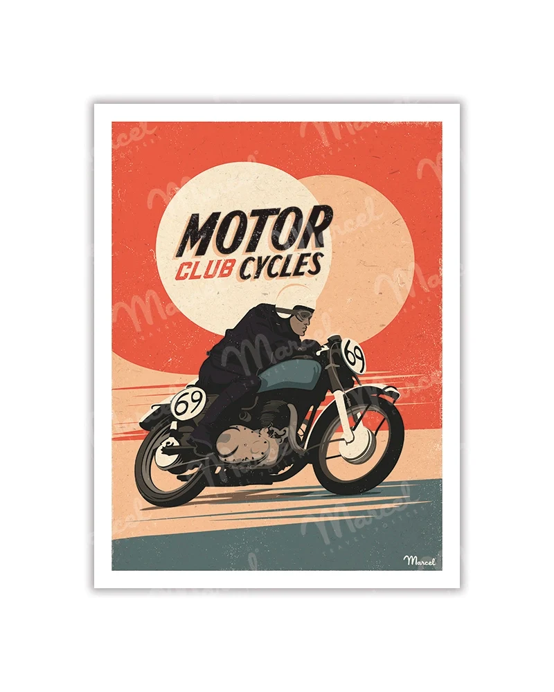 Carte Postale "Motorcycles"