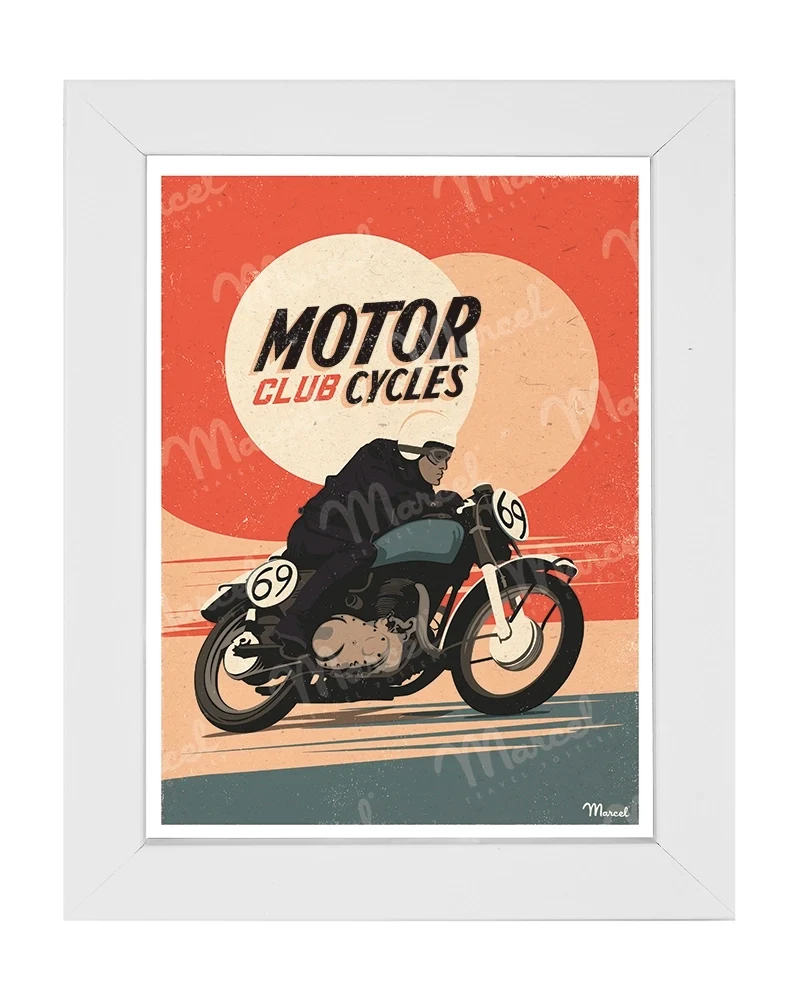 Carte Postale "Motorcycles"