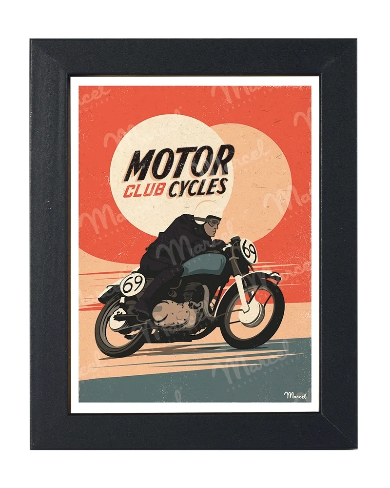 Carte Postale "Motorcycles"