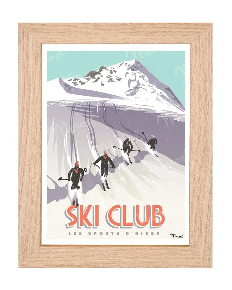 Carte Postale "Ski Club"