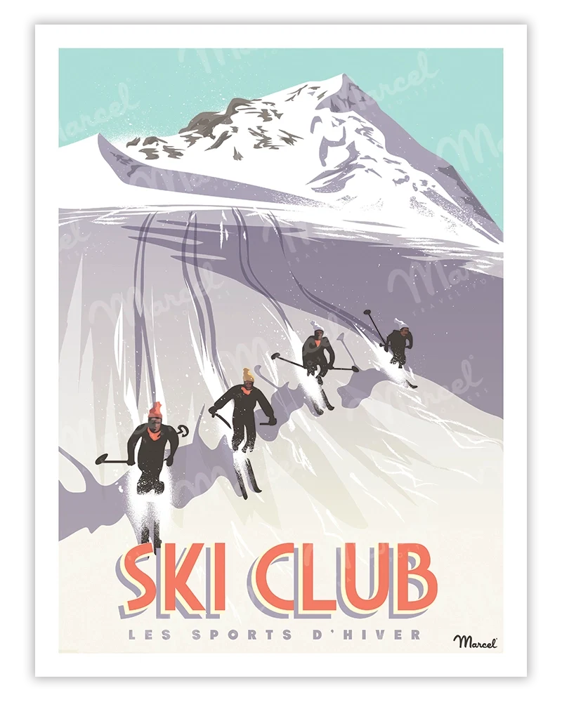 Affiche "Ski Club"
