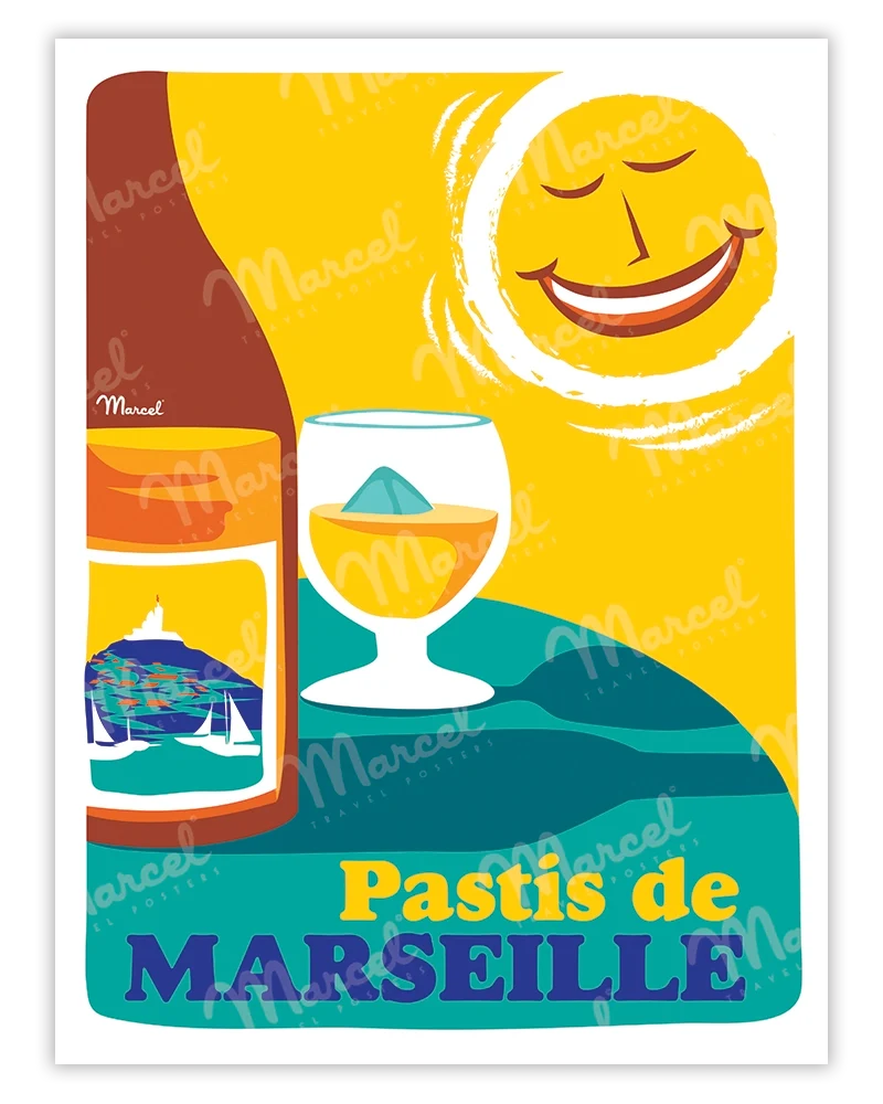 Affiche "Pastis de MARSEILLE"