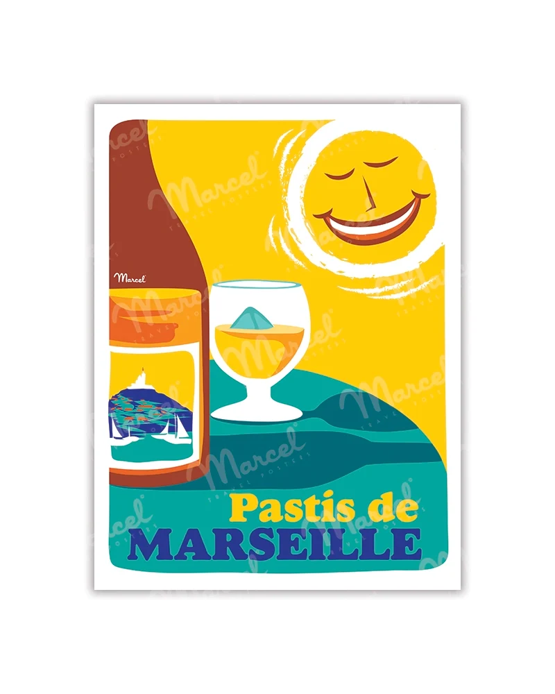 Carte Postale "Pastis de MARSEILLE"