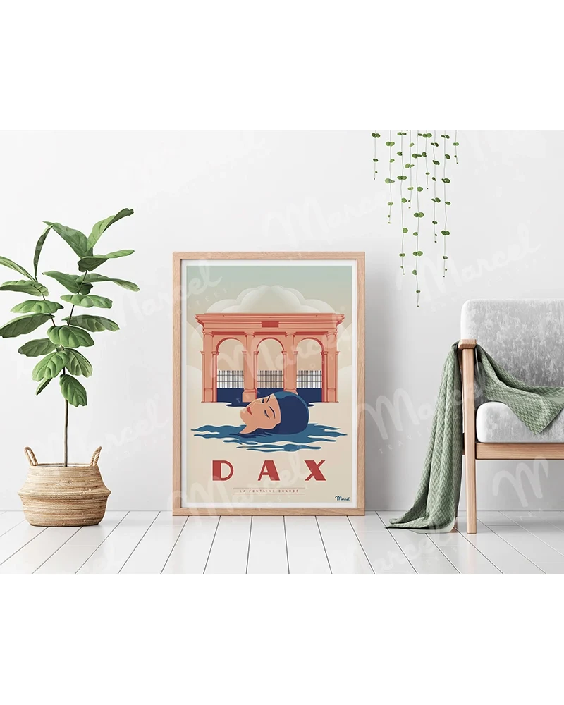 Affiche DAX "La Fontaine Chaude"