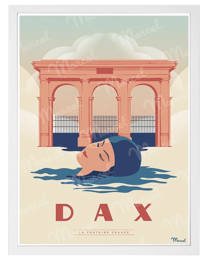 Affiche DAX "La Fontaine Chaude"