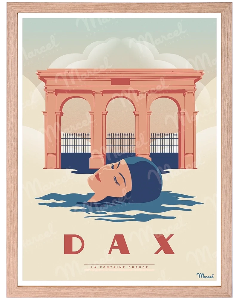 Affiche DAX "La Fontaine Chaude"