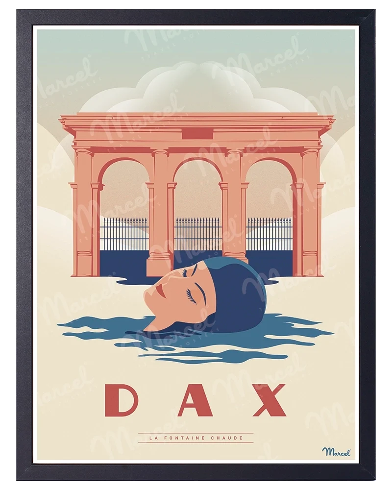 Affiche DAX "La Fontaine Chaude"