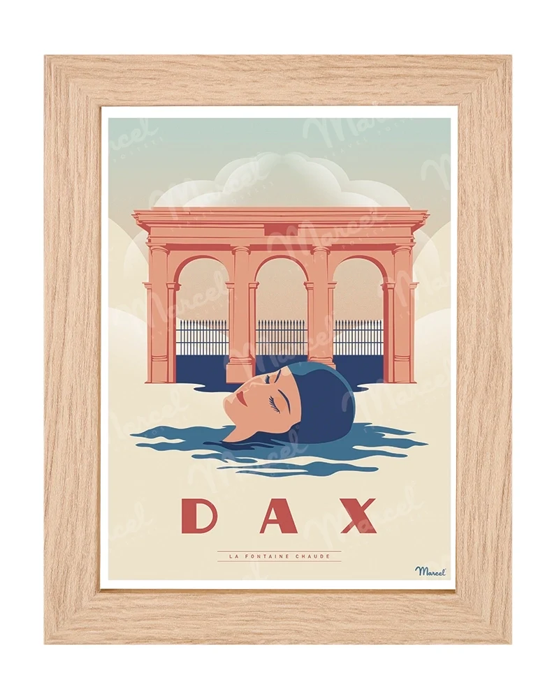 Carte Postale DAX "La Fontaine Chaude"