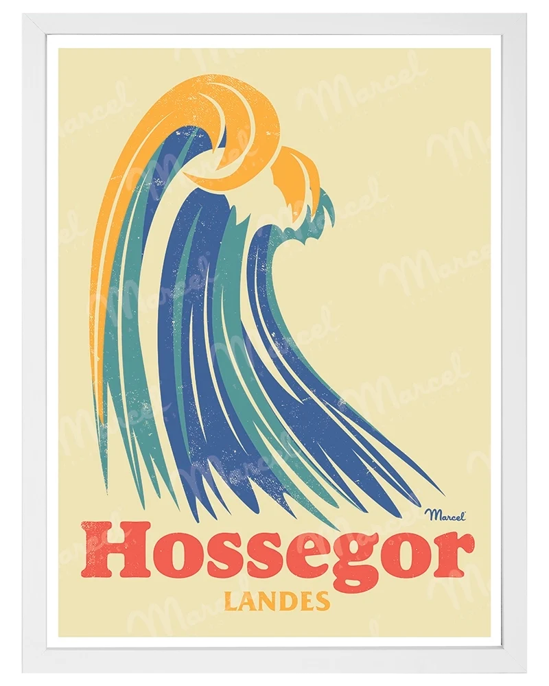 Affiche HOSSEGOR "Big Wave"