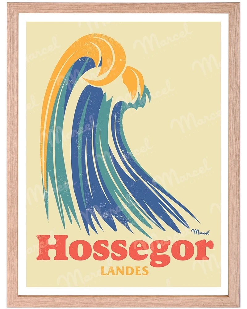 Affiche HOSSEGOR "Big Wave"