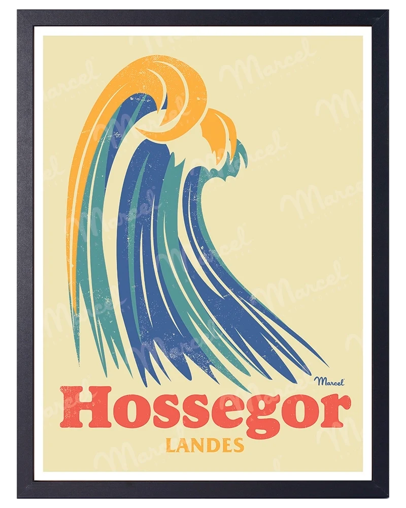 Affiche HOSSEGOR "Big Wave"