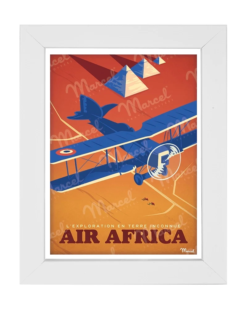 Carte Postale AIR AFRICA "Exploration en Terre Inconnue"