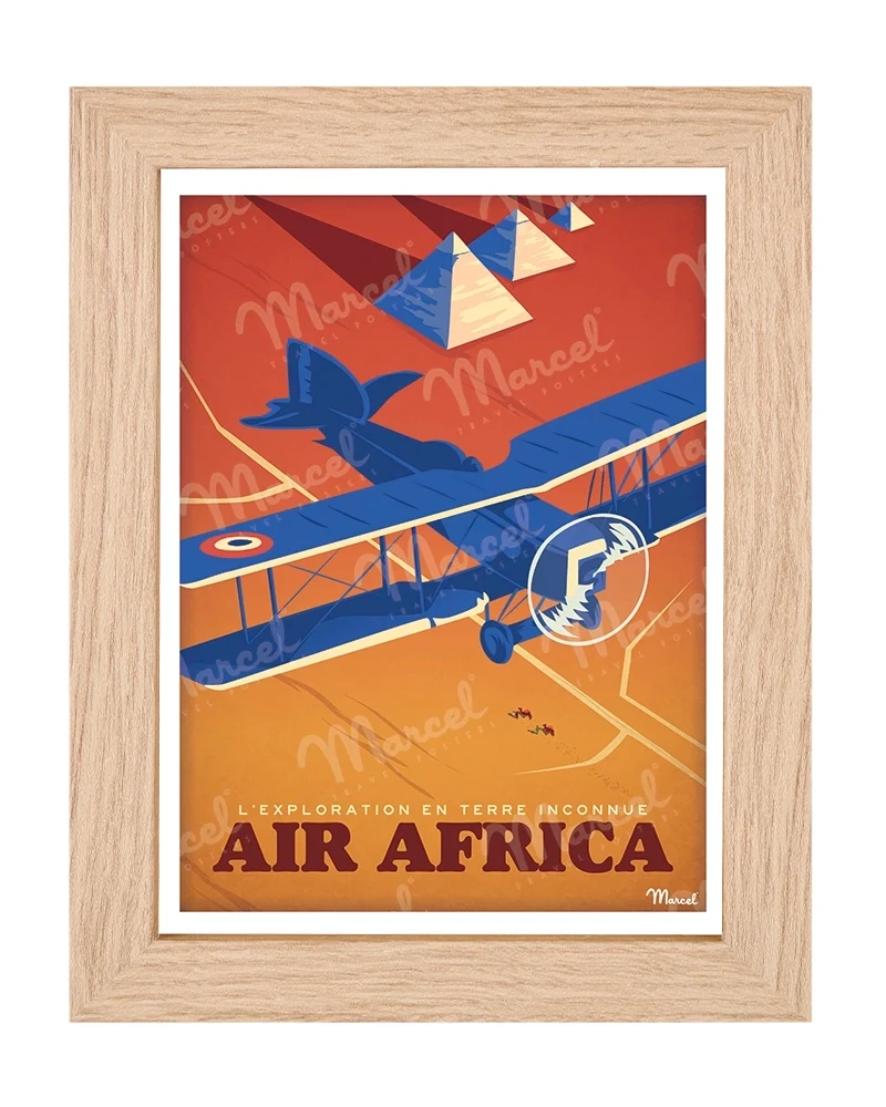 Carte Postale AIR AFRICA "Exploration en Terre Inconnue"